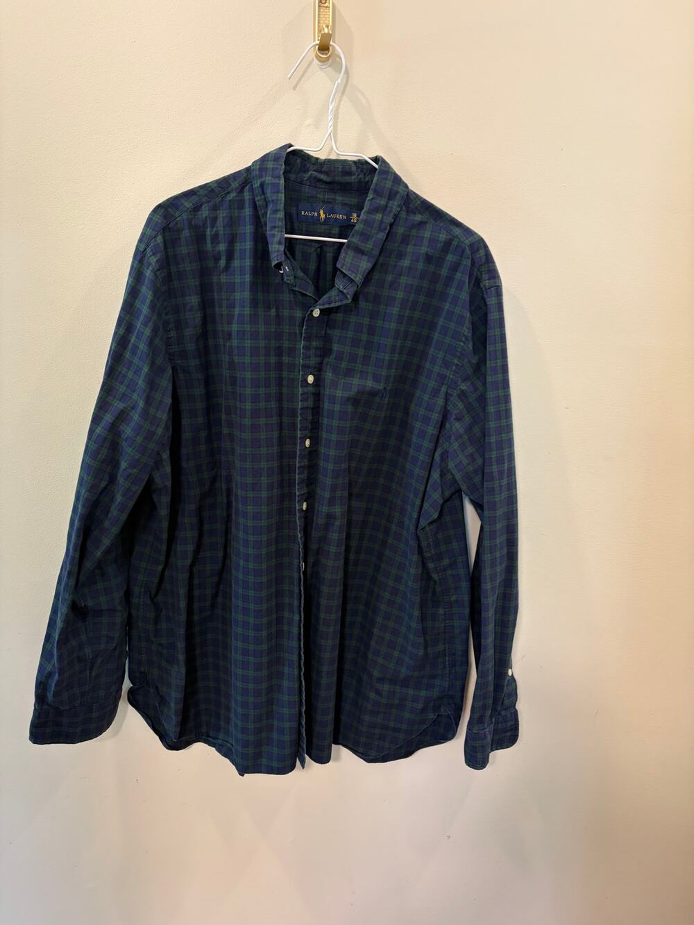 Ralph Lauren Button-Down | 18/46 | Black Watch Tartan 🏴󠁧󠁢󠁳󠁣󠁴󠁿